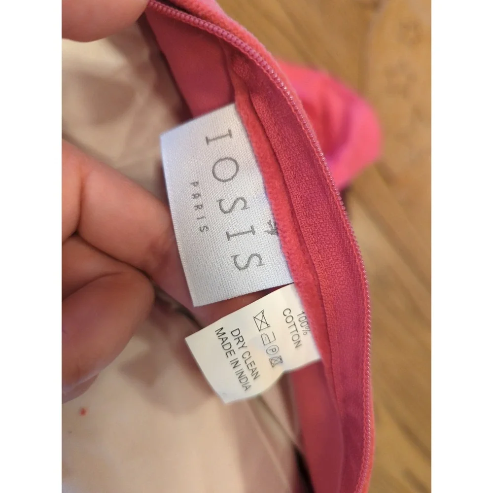 NWT Iosis Discontinued Yves‎ Delorme Decorative Pillow IMAGINE Pink Very Soft